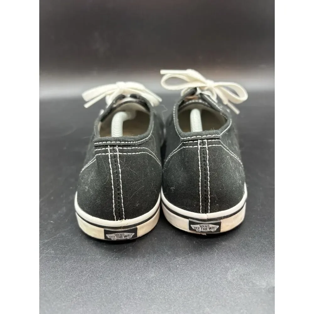 Vans Black Casual Thin Sole Shoes Sneakers Size M 7 W 8.5